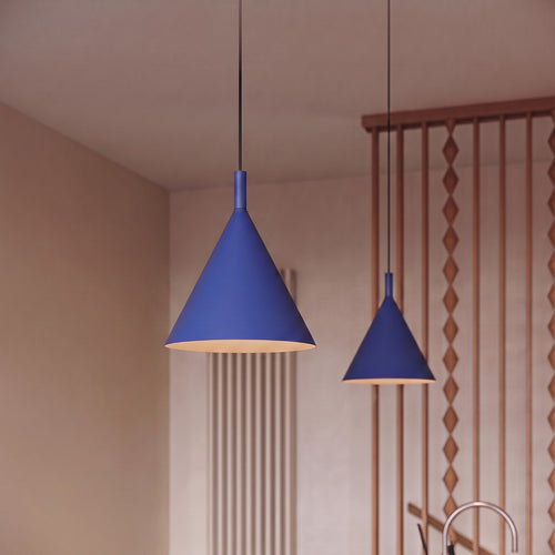 Sollux Lighting Hanglamp NOX 25 ultramarijn - 24,5x24,5x140cm