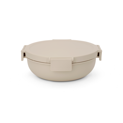 Brabantia Make & Take Salade Lunchbox, 1,3 liter, kunststof - Soft Beige