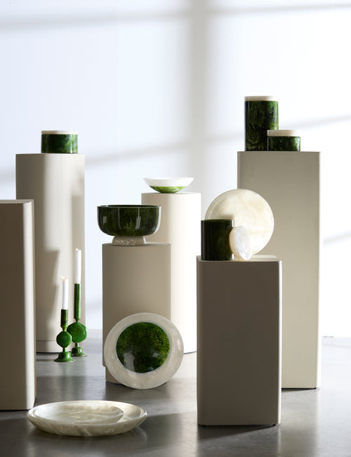 Light & Living deco KELIMUTU - Ø15x9.5cm - groen
