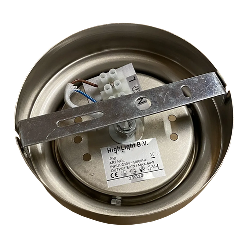 Highlight plafondlamp Deco - 1 lichts - 30  x 34   cm - mat chroom rook - vtwonen shop