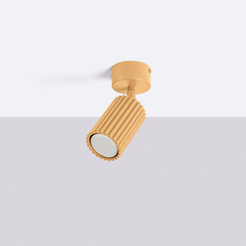 Sollux Lighting Plafondlamp KARBON 1 goud - 7x7x18cm