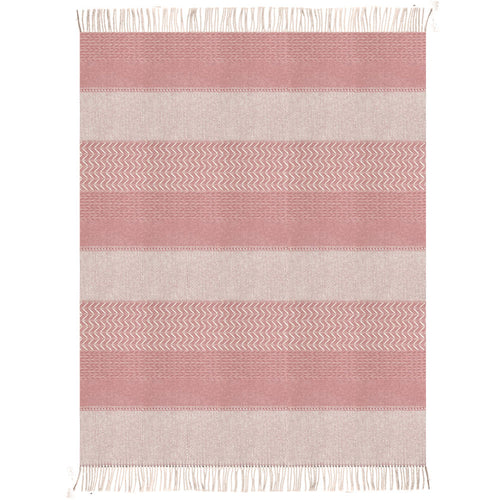 Malagoon plaid Uptown - roze - 140x200cm 100% wol