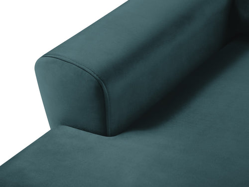 Cosmopolitan Design Uitklapbare hoekbank links met opbergdoos Kyoto 4-zits, flueel olie - 145x241x88cm