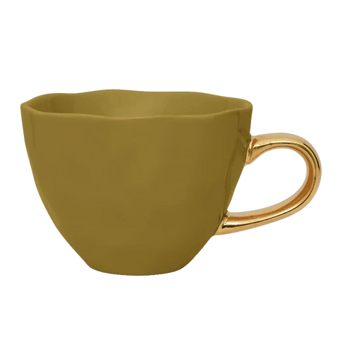 Urban Nature Culture Good Morning kopje Cappuccino/Tea - Amber Green - 11x8cm