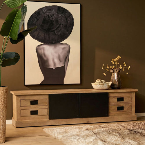 Starfurn Tv-meubel Noa - Naturel Hout - 200x45x50cm