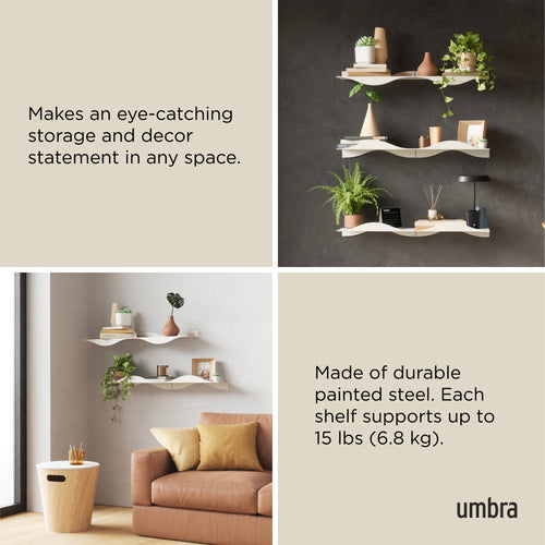 Umbra Surf wandplanken, set van 2 - vtwonen shop