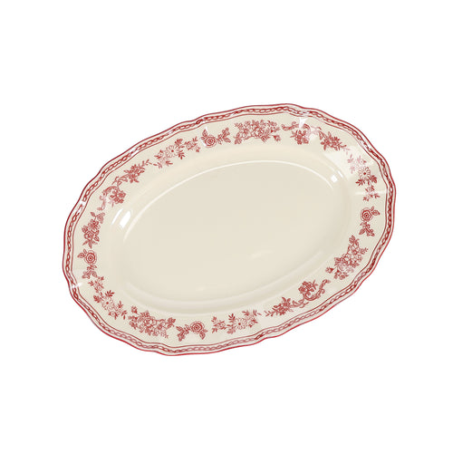 S|P Collection - Serveerschaal 32,5x22,5cm ovaal burgundy Cyril
