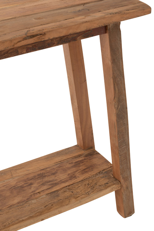 J-Line console Vierkant  - hout - naturel