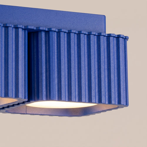 Sollux Lighting Plafondlamp RIFF 2 ultramarijn Gx53 - 20,5x10x8cm