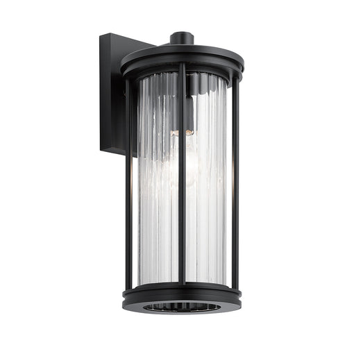 Elstead Kichler Barras Outdoor Wandlantaarn Zwart, IP44