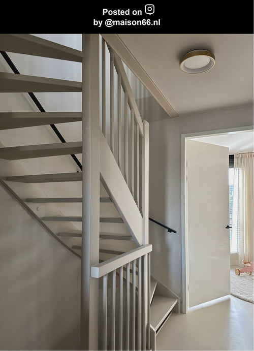 Lucide plafonnière VIDAL - Geïntegreerde LED - Mat Goud / Messing - vtwonen shop