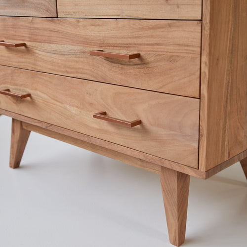 Tikamoon Kindercommode van massief acaciahout - Naturel - vtwonen shop