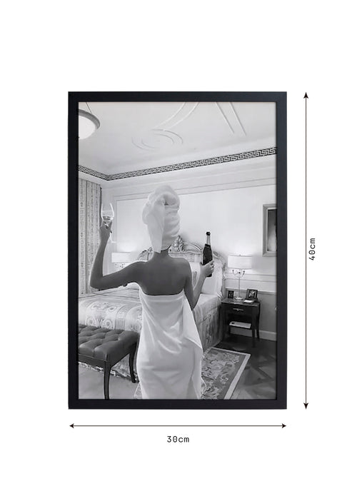 Zwarte lijst met kader 40x30 gezondheid - vtwonen shop