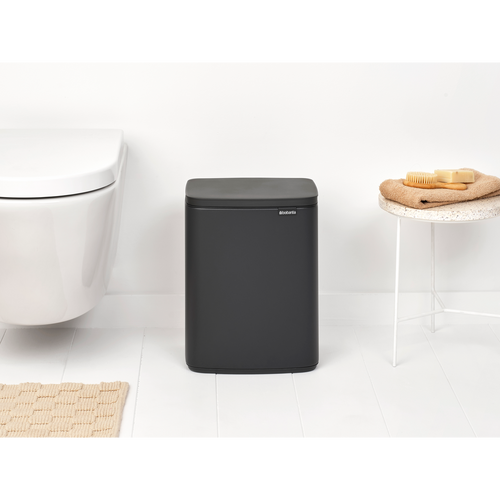 Brabantia Prullenbak Bo - 12 L - mineral infinite grey - vtwonen shop