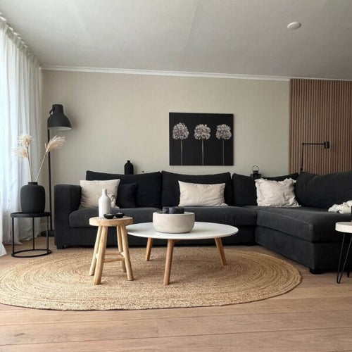 Mrcarpet Jute Vloerkleed Ovaal naturel 200 x 290cm (meest gekozen) - vtwonen shop