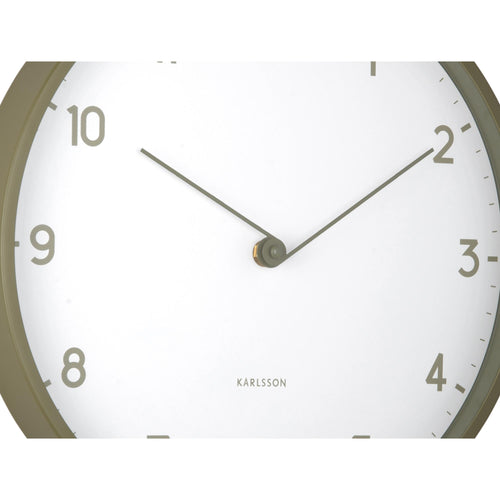 Karlsson wandklok Sencillez - groen - Ø30cm - vtwonen shop