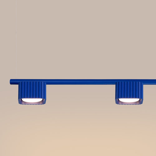 Sollux Lighting Kroonluchter RIFF 4 ultramarijn Gx53 - 122x10x208cm