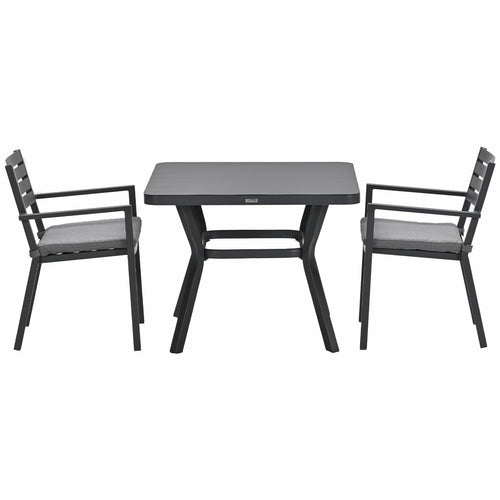 Garden Impressions tuinset Amarillo - Mina - donker grijs - 90x90 cm - 3-delig - vtwonen shop