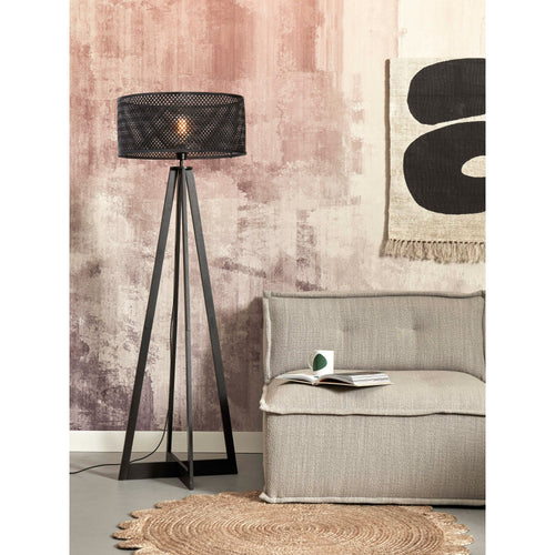 GOOD&MOJO vloerlamp Java - zwart - Ø50cm - vtwonen shop