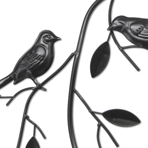 Art for the Home Metal Art - Vogels op Tak - Rond - Diameter 30cm