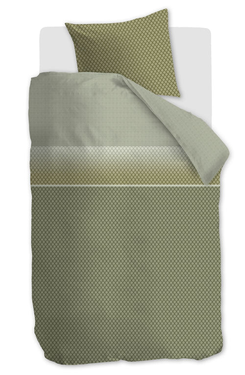 Beddinghouse Dekbedovertrek Riven - 140 x 200/220 cm - Groen