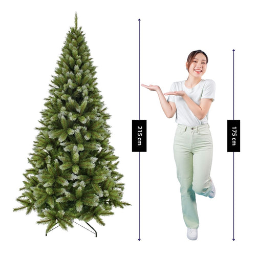 Triumph Tree Pittsburgh Kunstboom Groen - Kerstboom met Volle Uitstraling en 812 Takken - Kerstversiering voor Binnen - Rond met Insteeksysteem - H215