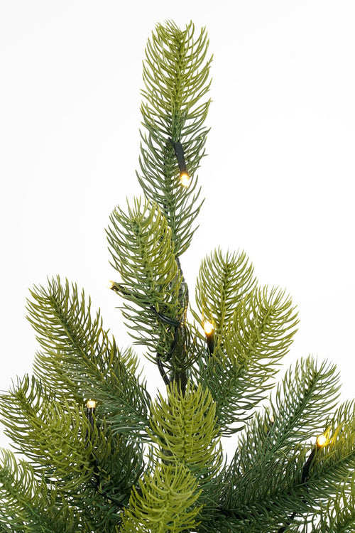 Black Box Trees Nagoya Kunstkerstboom in Pot met LED Verlichting - H90 x Ø55 cm - Groen