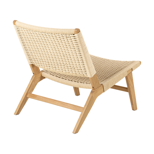 Lisomme William Houten Fauteuil met Gewoven Zitting - Beige - vtwonen shop