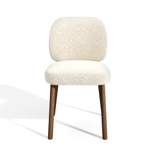 Premium Interiors - Set van 2 stoelen MOKA - fluweel met structuur beige 47cm