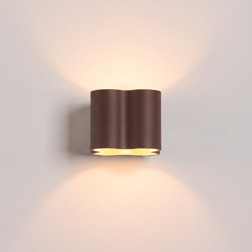Sollux Lighting Wandlamp OVIO bruin G9 - 12x14,5x10cm
