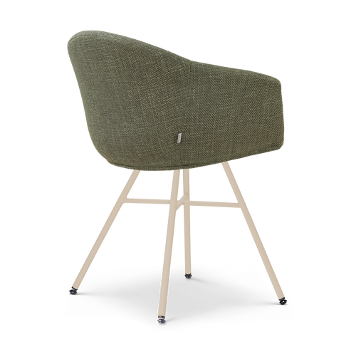 Nolon Noa-Otis eetkamerstoel forestgroen - beige onderstel