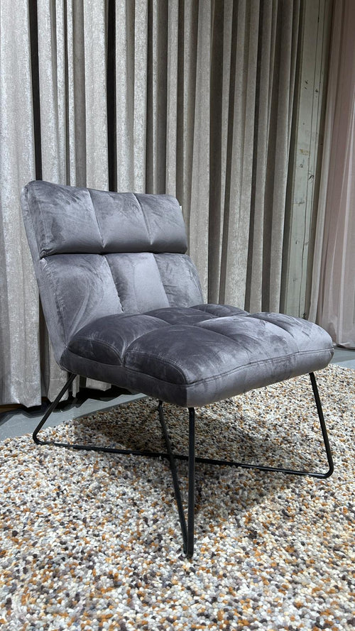 Rebellenclub Fauteuil Zaragoza - Donkergrijs met zwarte poten - vtwonen shop