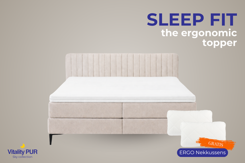 Vitality Pur - SKY Memory Foam Topper - Ademend & ondersteunend - 90x200cm