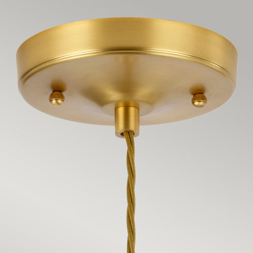 Tiber 1 hanglamp geborsteld messing