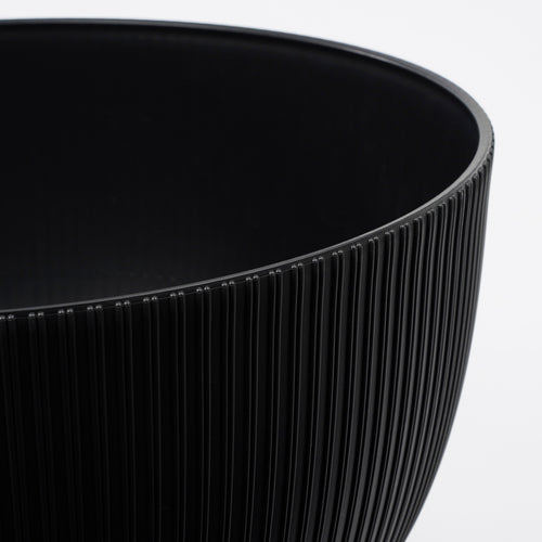 Mica Decorations Doppio Bloempot op Poten - H21 x Ø40 cm - Gerecycled Plastic - FSC Mix - Zwart