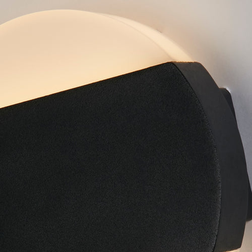 Searchlight Cavern LED Buiten Up Down Wandlamp, Zwart