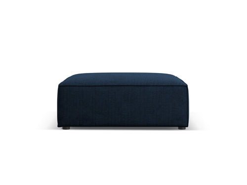 Cosmopolitan Design Poef Arendal chenille met ribbeleffect, koningsblauw - 80x102x40cm