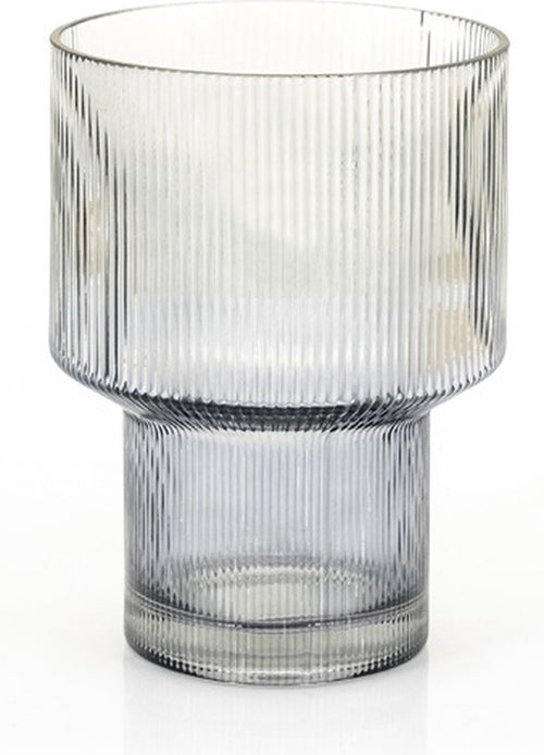 FurniLux Riba 1 vaas - Grey - 15x15x19.5 cm - vtwonen shop