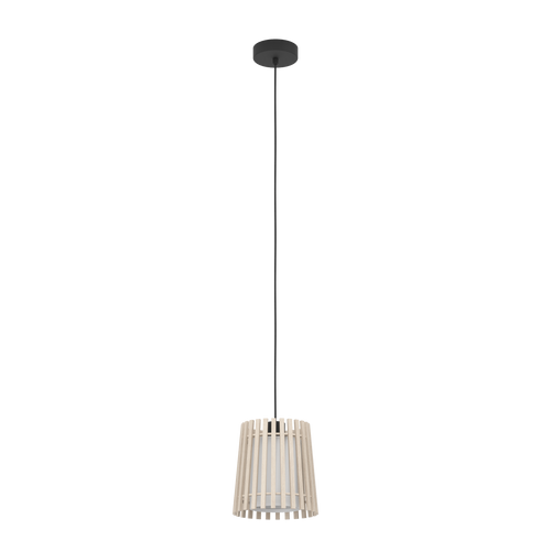 EGLO hanglamp Fattoria - e27 - ø 20 cm - zwart/bruin/wit - vtwonen shop