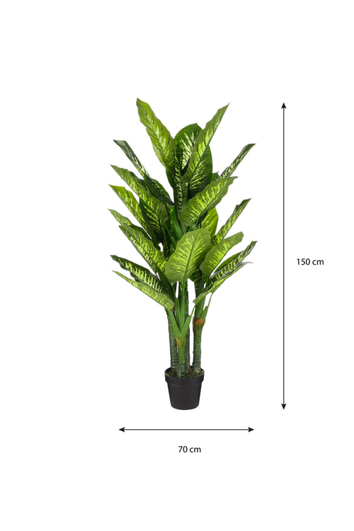 Mica Decorations Dieffenbachia Kunstplant - H150 x Ø70 cm