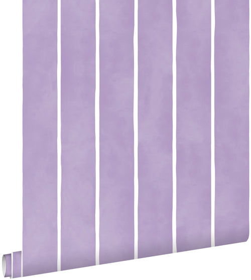 ESTAhome behang strepen lila paars en wit - 50 x 900 cm - 131310 - vtwonen shop
