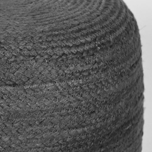 LABEL51 Poef Jute - Antraciet Jute - 50x50x35cm - vtwonen shop
