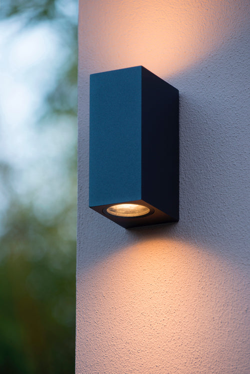 Lucide wandspot ZARO - 2xGU10 (MR16) - Zwart