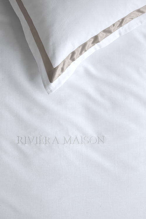 Rivièra Maison Dekbedovertrek Whisper - 200 x 200/220 cm - Wit