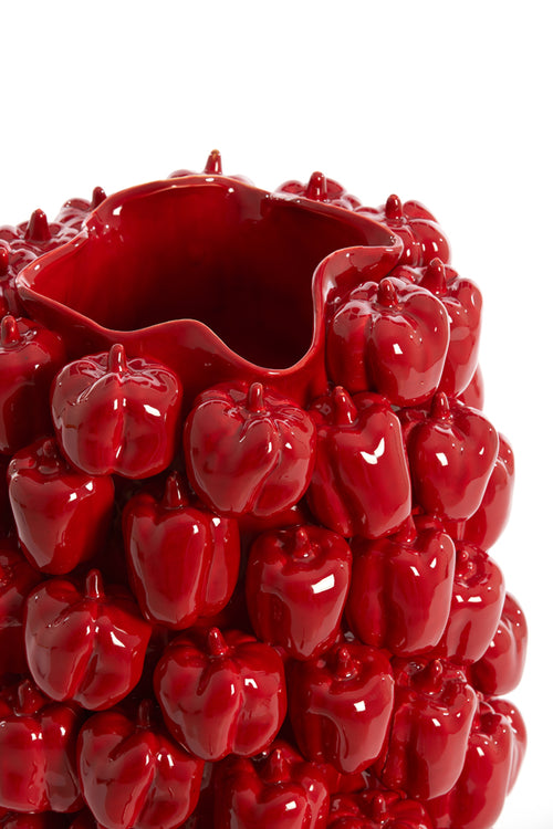 Light & Living vaas BELLPEPPER - 35x33x47cm - rood - vtwonen shop