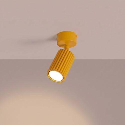 Sollux Lighting Plafondlamp KARBON 1 geel - 7x7x18cm