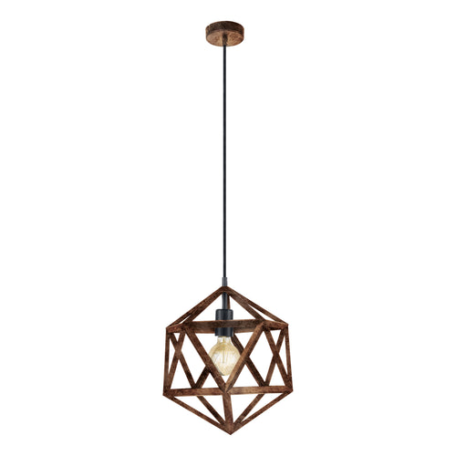 EGLO hanglamp Embleton - e27 - ø 30,5 cm - koper - vtwonen shop