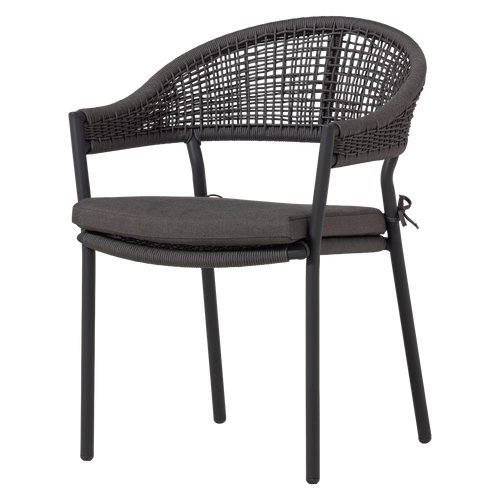 WOOOD tuinstoel Rilo - Aluminium - Bruin - 82x65x58