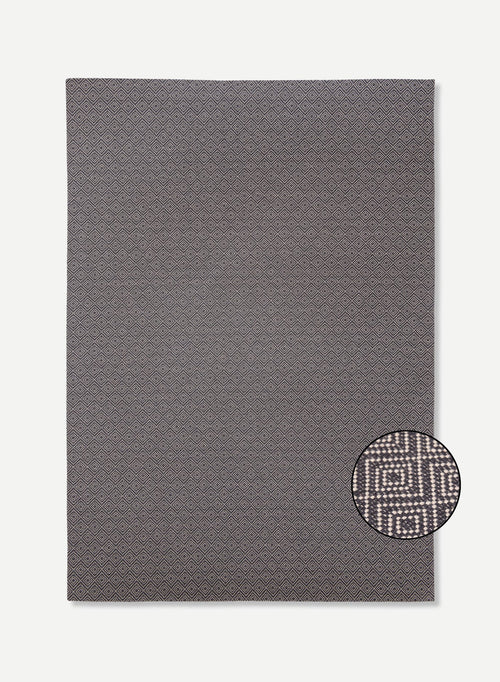 Jackies vloerkleed 8606 Diamond - Zwart - 140 x 200 cm
