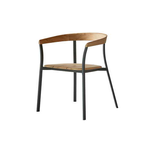 Tikamoon Arco - Stoel in massief teak en aluminium - Naturel - vtwonen shop